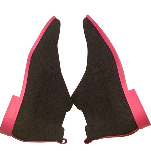 Vivaia Ryan Pro Knit Chelsea Ankle Boot Black Pink Soles Size-41.5/10 - Picture 8 of 14